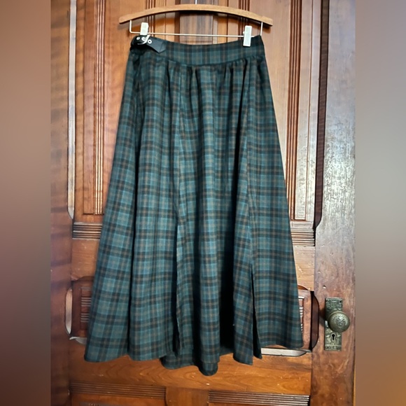 Disturbia Nightingale Buckled Check Midi Skirt - Picture 11 of 15